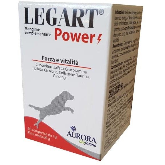 Legart Power Mangime Complementare Forza/Vitalità Cani 60 Compresse-2