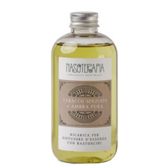 Nasoterapia Ricarica per Diffusore Tabacco Speziato E Ambra Pura 250ml-1