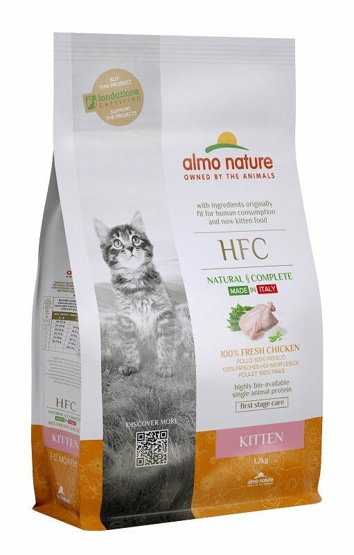 Almo Nature HFC Kitten Cibo Secco Pollo Per Gattini Sacco 1,2kg-2