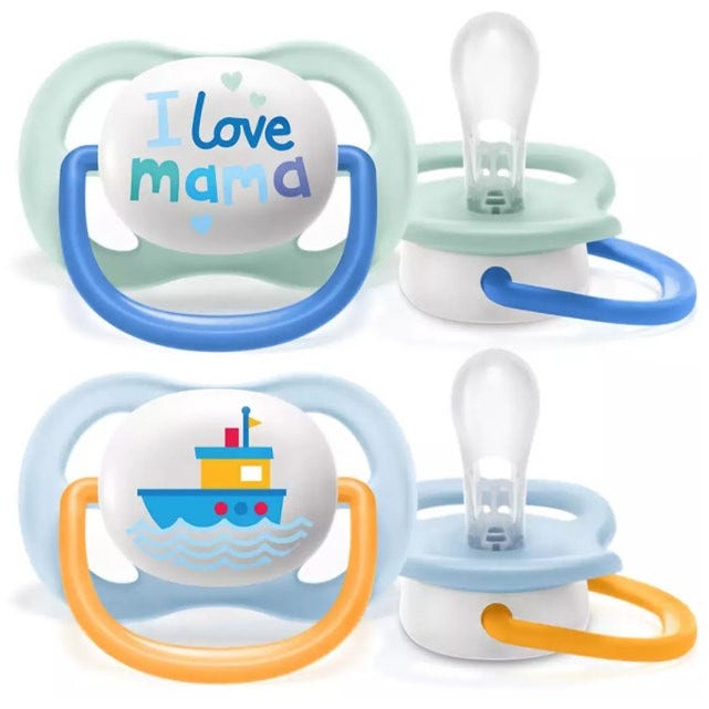 Philips Avent Ultra Air Succhietto Mama/Boat Maschio 0-6 Mesi 2 Pezzi-2