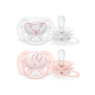 Philips Avent Succhietto Ultra Soft Per Bambine 0-6 Mesi 2 Pezzi-1