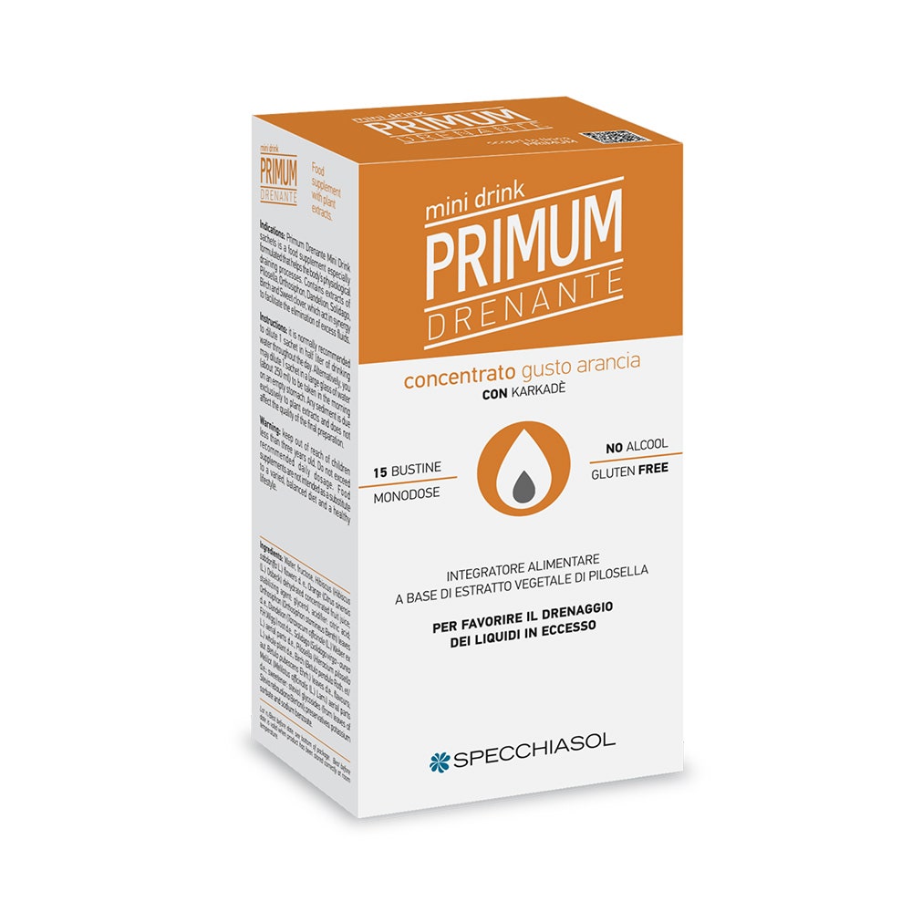 Primum Drenante Gusto Arancia Minidrink 15 Bustine -2