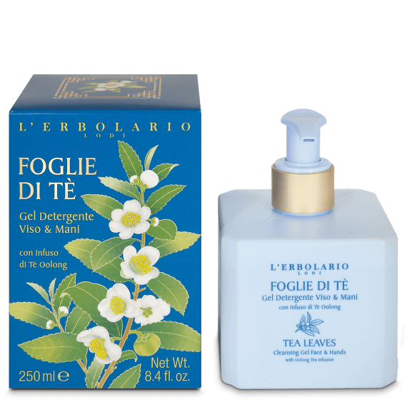 L'Erbolario Gel Detergente Viso & Mani Foglie di Tè 250ml-1