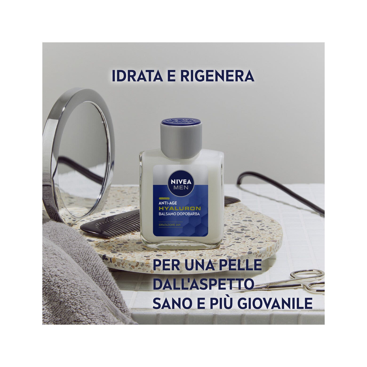Nivea Men Anti-age Hyaluron Balsamo Dopobarba 100ml Dopobarba Uomo Idratante Per Pelli Mature-12
