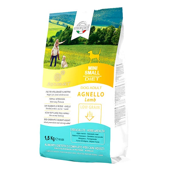 Marpet Aequilibriavet Low Grain Agnello Cibo Secco Per Cani Adulti Taglia Mini Small Sacco 1,5Kg-3
