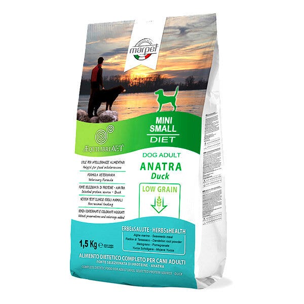 Marpet Aequilibriavet Low Grain Anatra Cibo Secco Per Cani Adulti Taglia Mini Small Sacco 1,5Kg-4