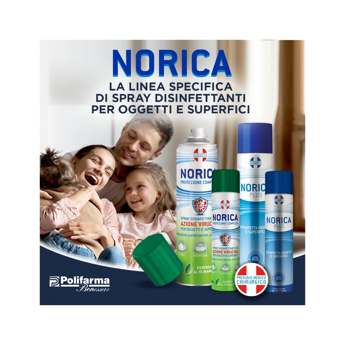 Norica Protezione Competa Spray Disinfettante Superfici 300ml-7