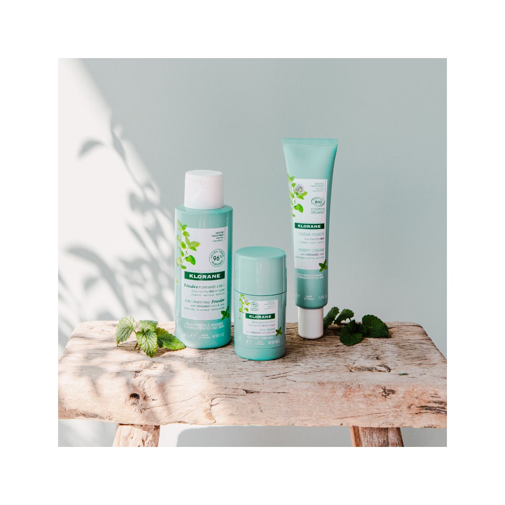 Klorane Crema Purificante Viso Menta Acquatica Bio 40ml-5