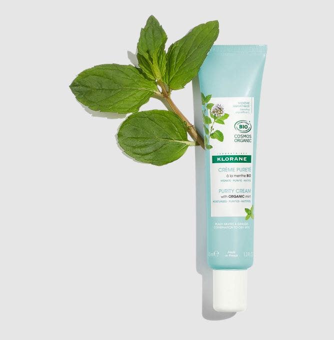 Klorane Crema Purificante Viso Menta Acquatica Bio 40ml-2