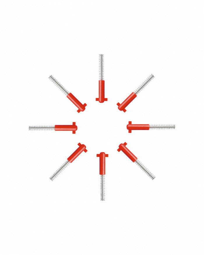 Curaprox Scovolino CPS 07 Refill Rosso 8 Pezzi-3