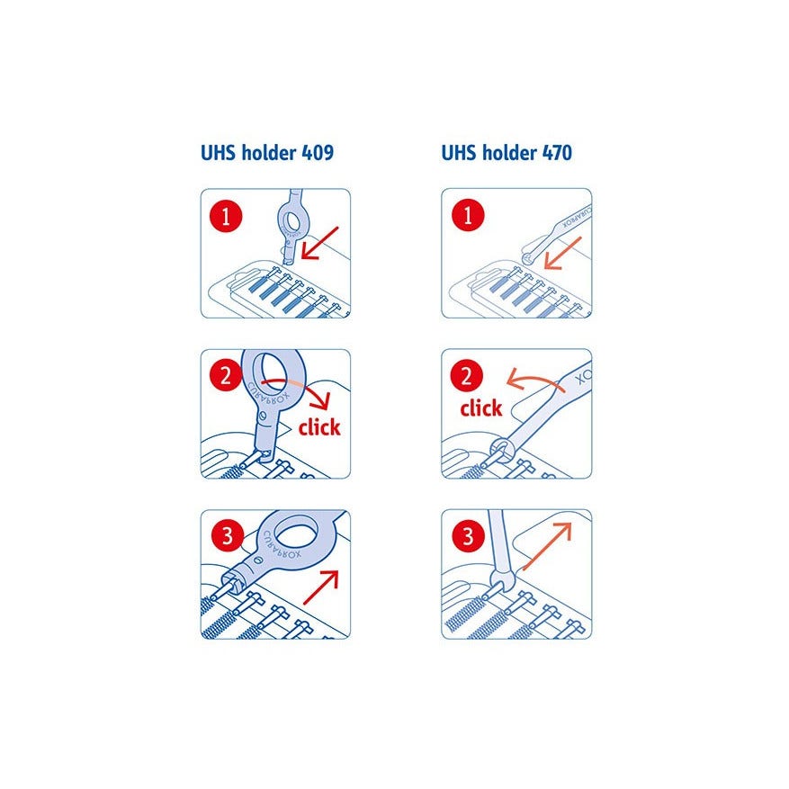 Curaprox CPS 08 Prime Start 5 Scovolini+ 1 Maniglia UHS 409 + 1 Maniglia UHS 470-7