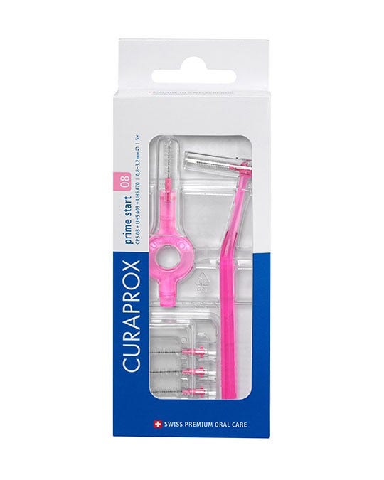 Curaprox CPS 08 Prime Start 5 Scovolini+ 1 Maniglia UHS 409 + 1 Maniglia UHS 470-2