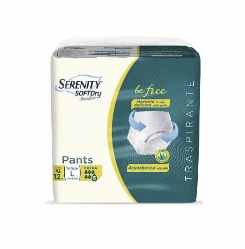 Serenity Pants sd Sensitive be Free Extra l 12 Pezzi-1