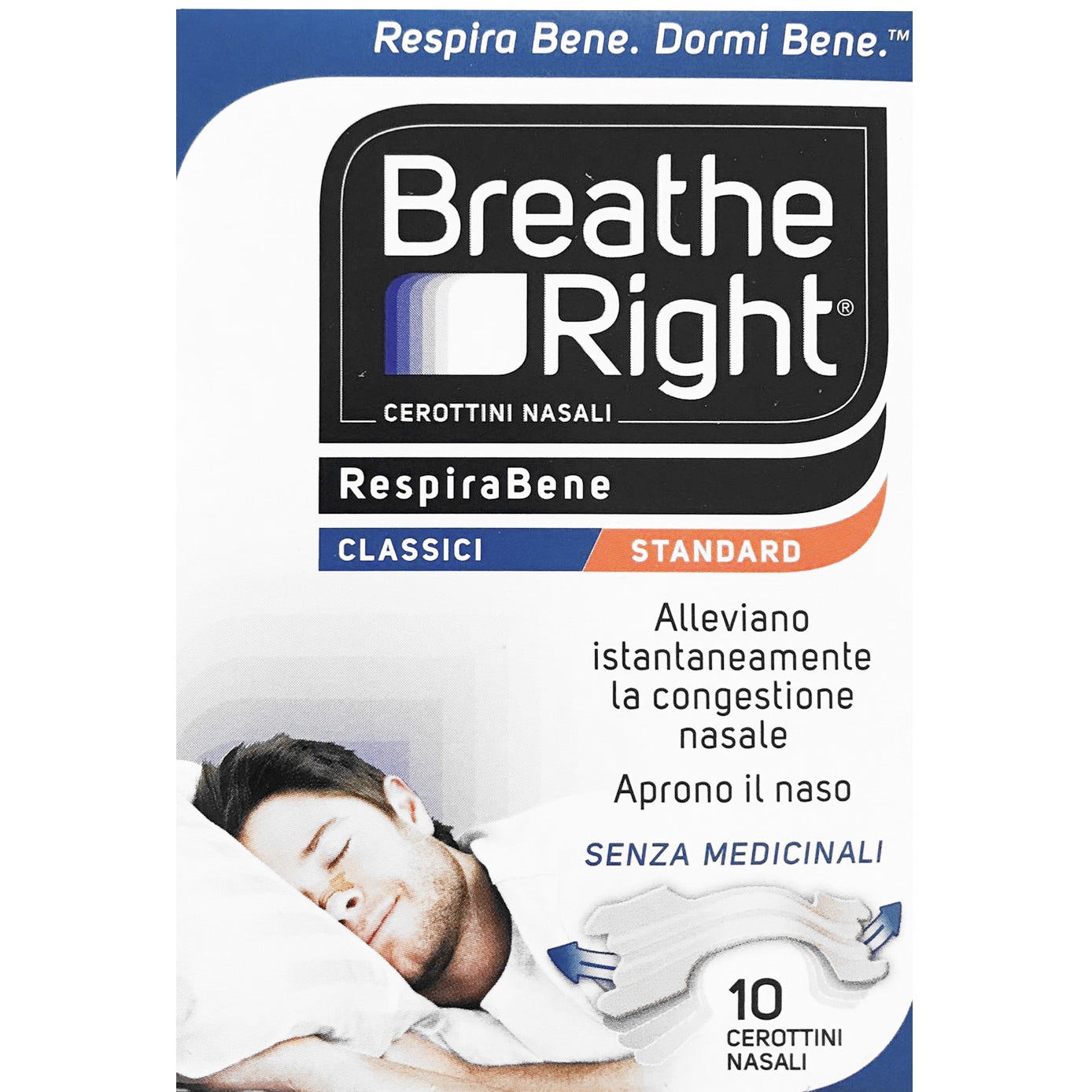 Breath Right Cerotti Nasali Classici 10 Pezzi-1