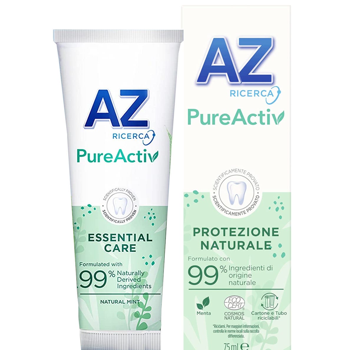 AZ Dentifricio PureActiv Protezione Naturale 75ml-3