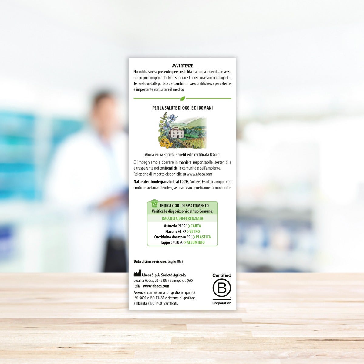 Aboca Sollievo Fisiolax Sciroppo Regolarità Intestinale 180g-7