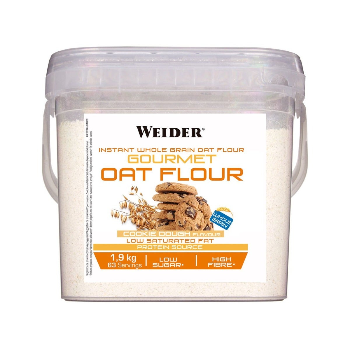 Weider Oat Flour Farina Di Avena Gusto Biscotto Secchio 1,9kg-2