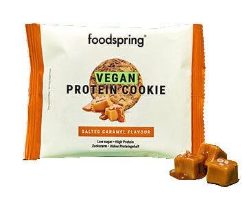 Foodspring Vegan Protein Cookie Caramello Salato 50g-1