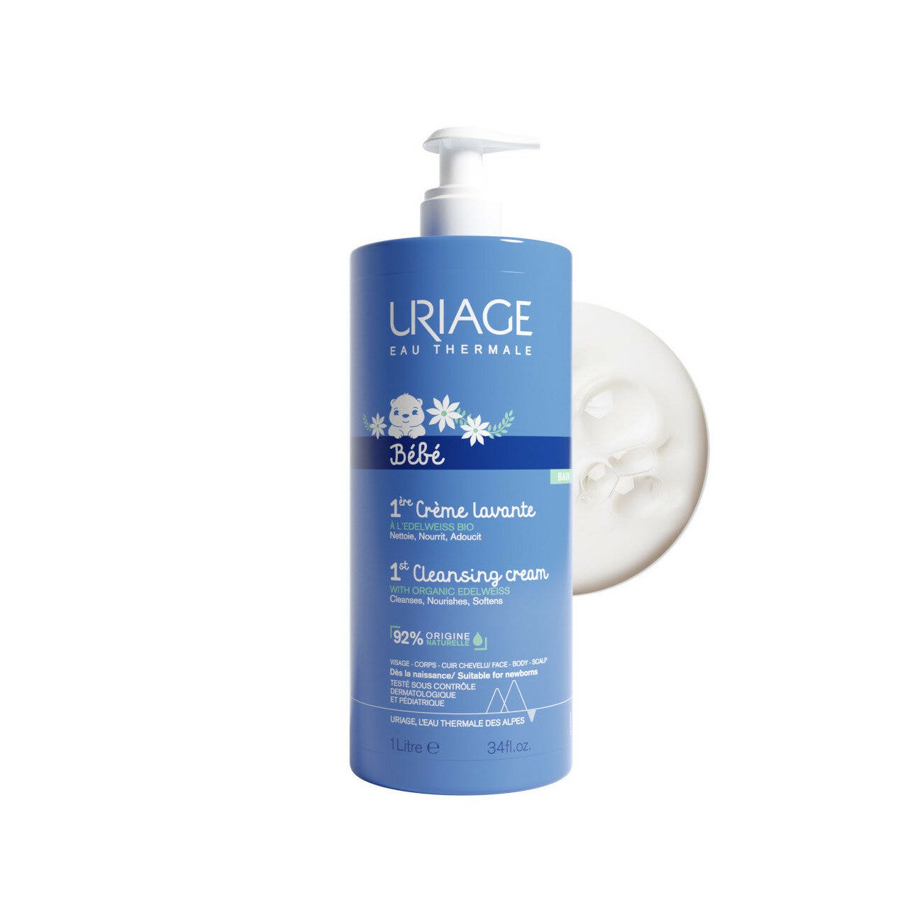 Uriage Bebe Crema Lavante 1 Litro-6
