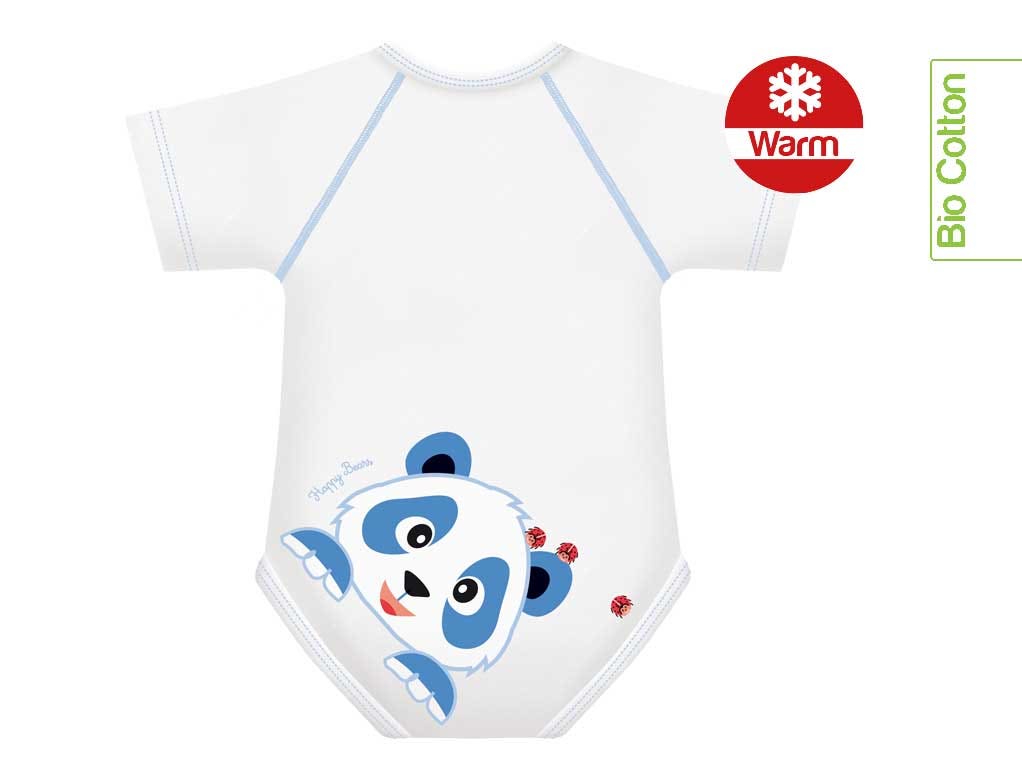 J Bimbi Body Bio Invernale Cotone Warm Panda 0-36 Mesi-1
