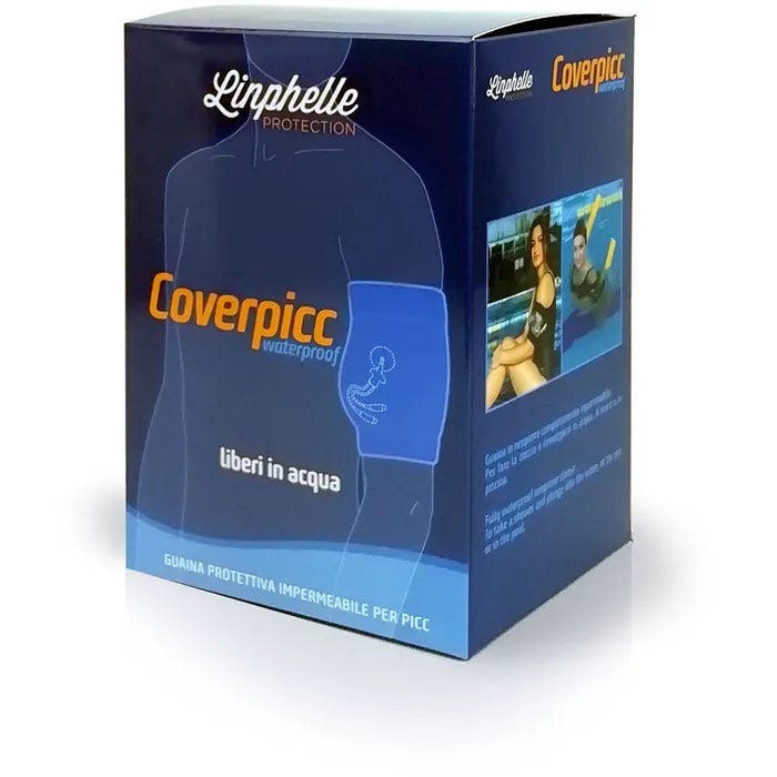 Tutore Proteggi Picc Impermeabile Nero Taglia M-4