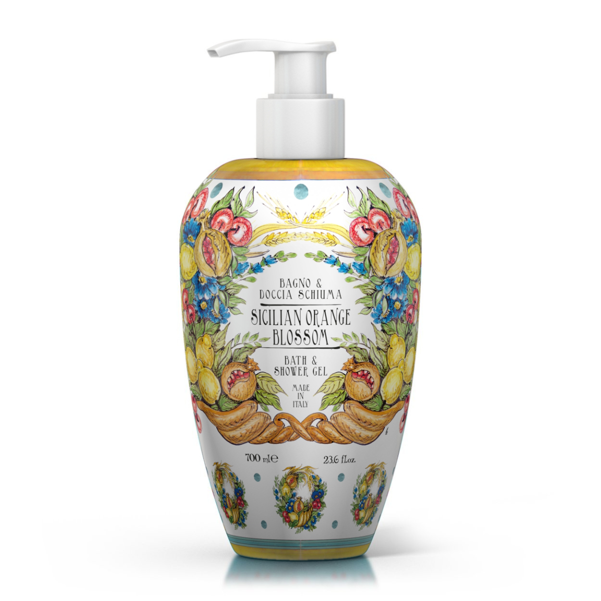 Le Maioliche Sicilian Orange Blossom Bagno E Doccia Schiuma 700ml-1