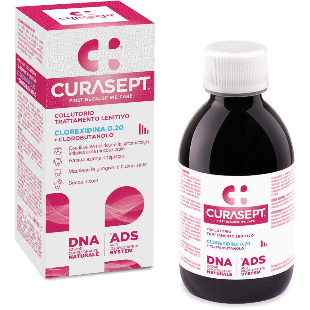 Curasept Collutorio ADS + DNA Trattamento Lenitivo 200ml-1