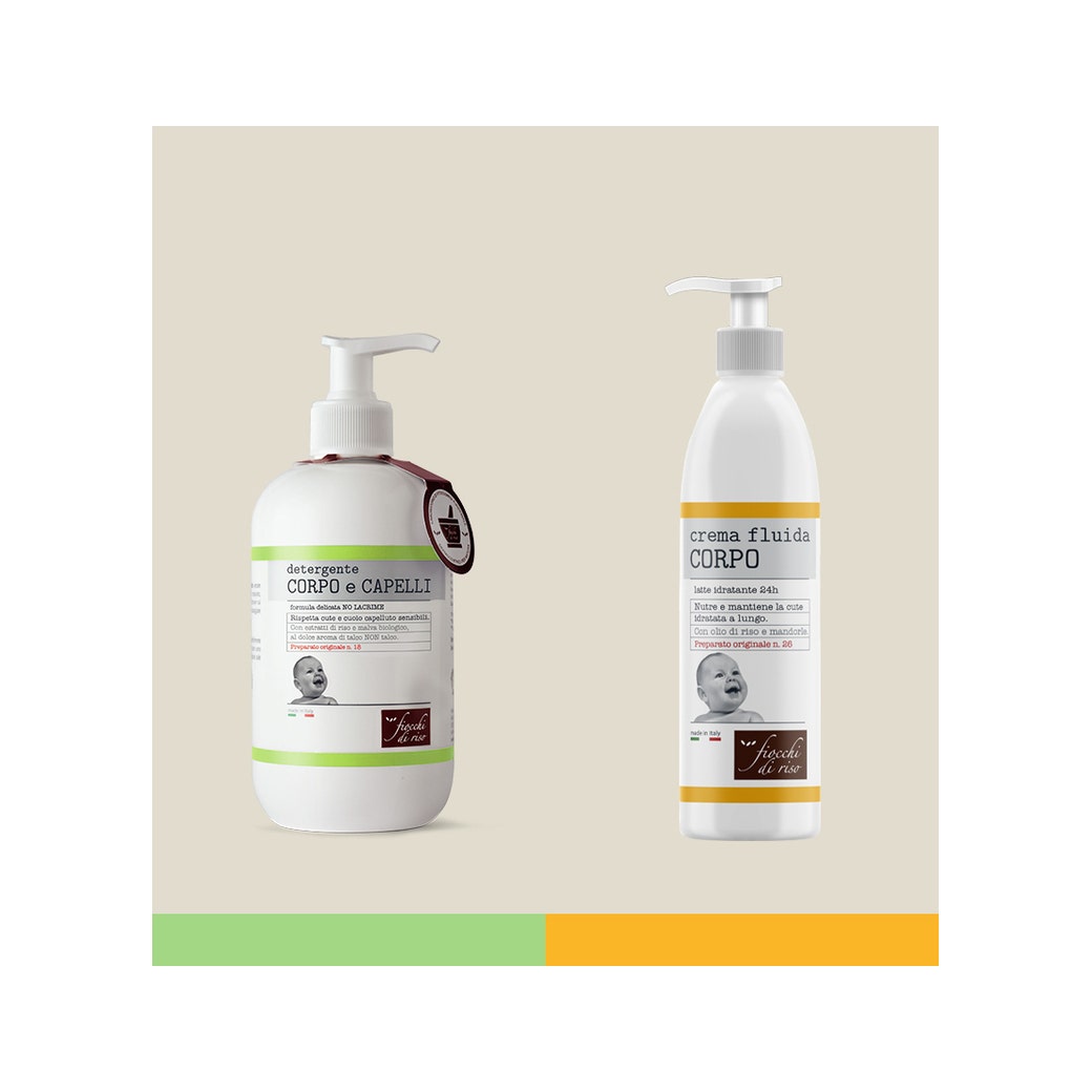Fiocchi Di Riso Cofanetto Detergente Corpo Capelli 400ml + Crema Corpo 240ml + Peluche -6