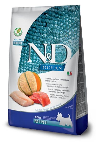 Farmina N&D Ocean Salmone E Merluzzo Cani Adulti Taglia Mini Sacco 2,5kg-2