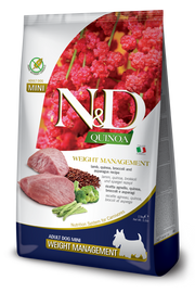 Farmina N&D Weight Management Quinoa/Agnello/Broccoli/Asparagi Per Cani Adulti Taglia Mini Sacco 2,5kg-1