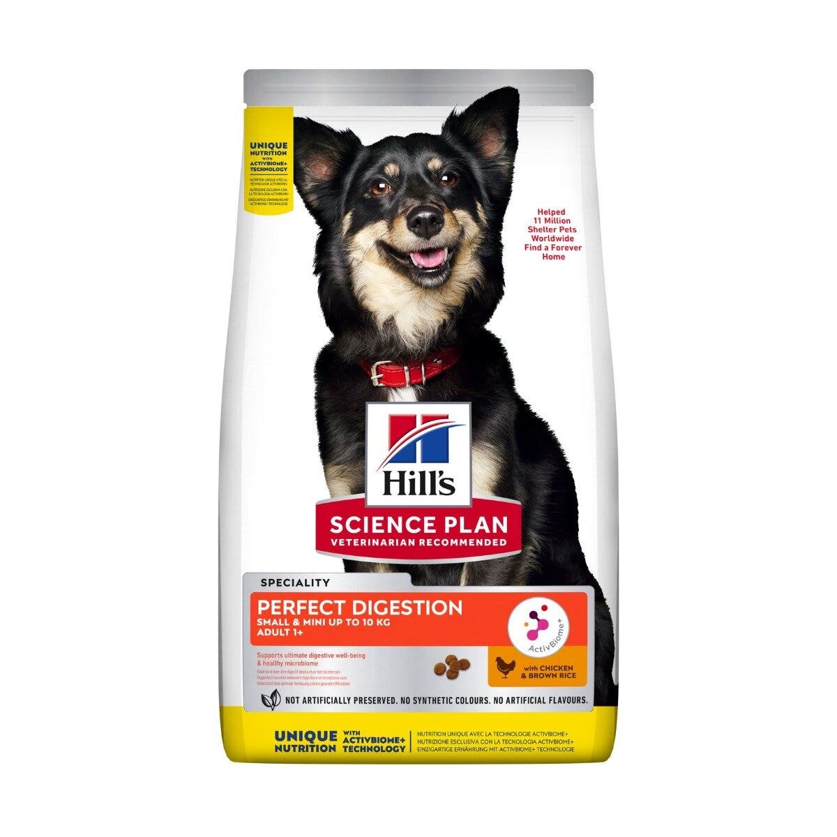 Hill's Science Plan Perfect Digestion Crocchette Pollo E Riso Integrale Cani Taglia Piccola Sacco 1,5kg-6