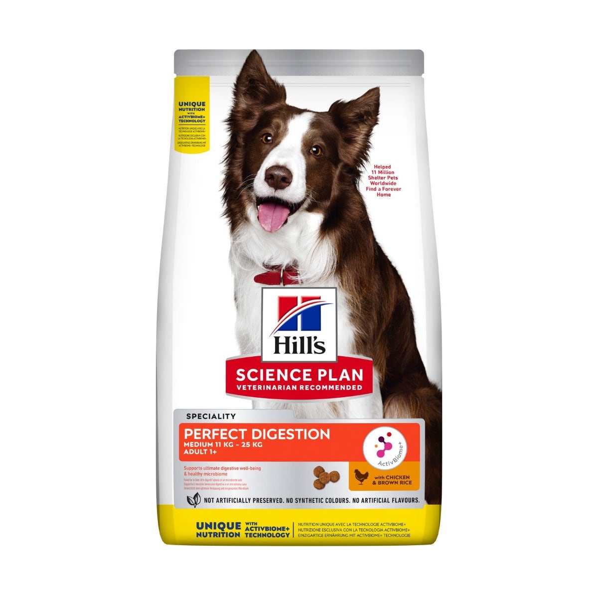 Hill's Science Plan Perfect Digestion Crocchette Pollo E Riso Integrale Cani Taglia Media Sacco 14kg-2