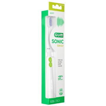 Gum Sonic Daily Spazzolino A Batteria Bianco 1 Pezzo-3
