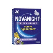 Novanight Tripla Azione con Melissa e Melatonina per Dormire Senza Glutine 30 Compresse-12
