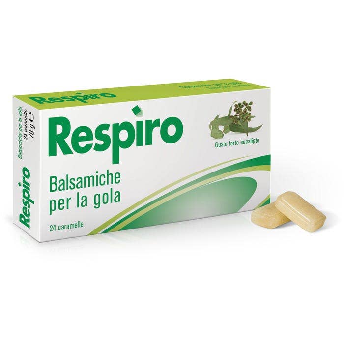 Respiro Balsamiche Gola Eucalipto Forte 24 Caramelle-1