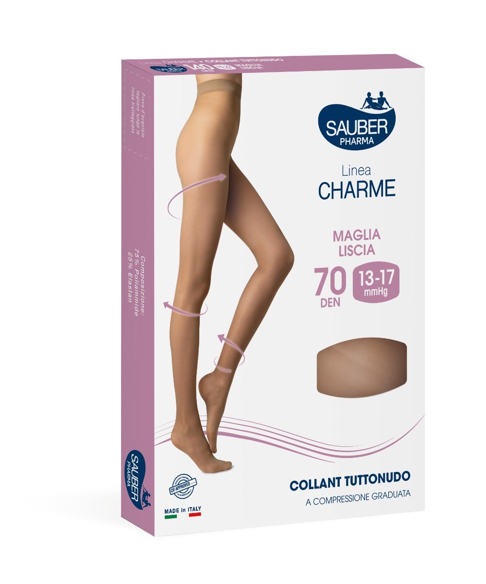 Sauber Linea Charme Tuttonudo Collant 70 Den Medio Taglia 3-1
