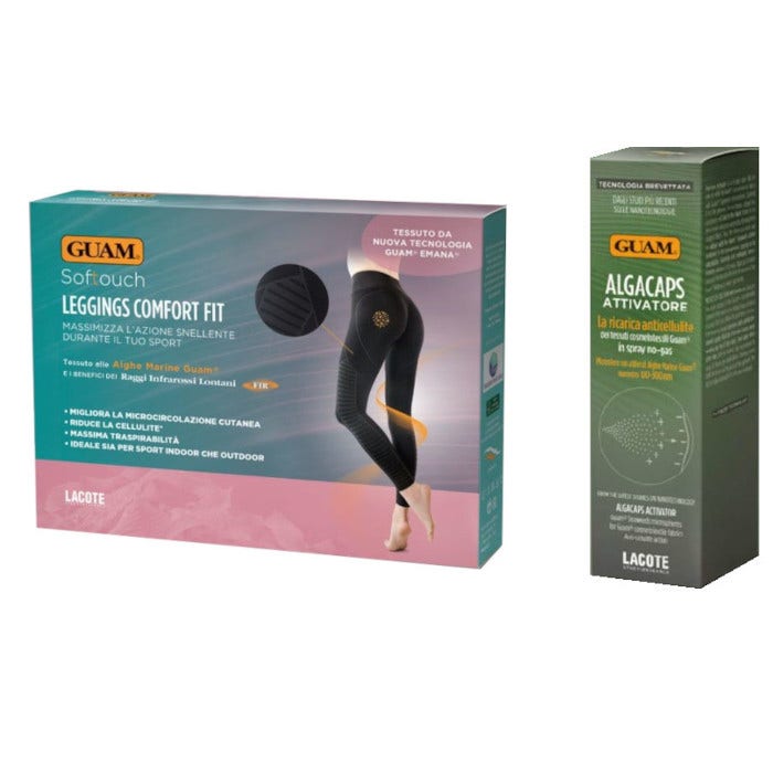 Guam Softouch Leggings Comfort Fit XS/S + Algacaps Attivatore Spray Alghe Marine 100ml-1