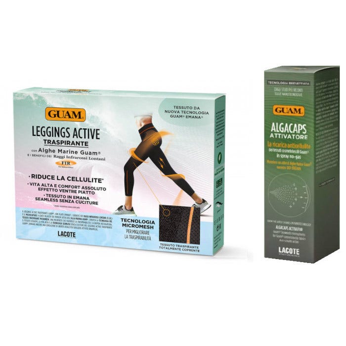 Guam Leggings Active Traspirante XS/S + Algacaps Attivatore Spray Alghe Marine 100ml-1