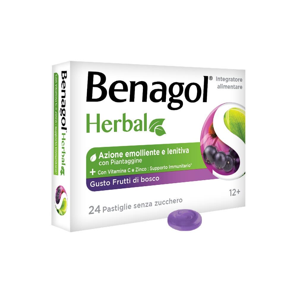 Benagol Herbal Gusto Frutti Di Bosco 24 Pastiglie-8