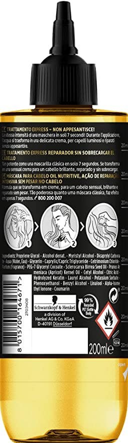 Schwarzkopf Gliss Trattamento 7 Seconds Olio Nutriente 200ml-2