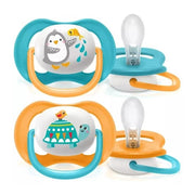 Avent Succhietto Ultra Air Collection 0-6 Mesi Mixed Collezione Animali 2 Pezzi-1