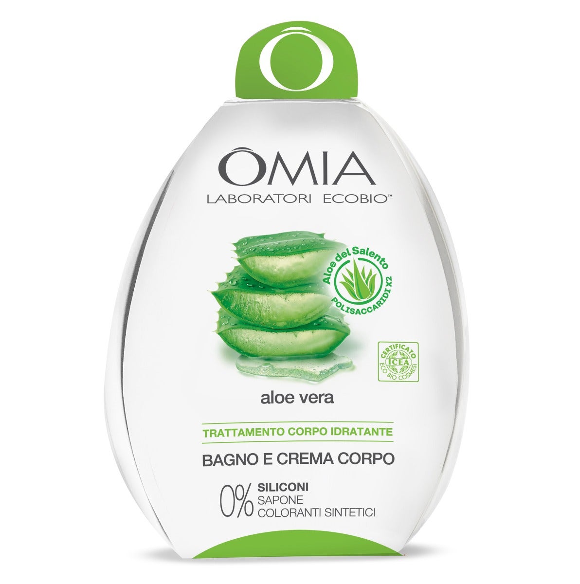 Omia Ovetto Ecobio Aloe Vera Dermo Bagno 400ml+Crema Corpo 200ml-1