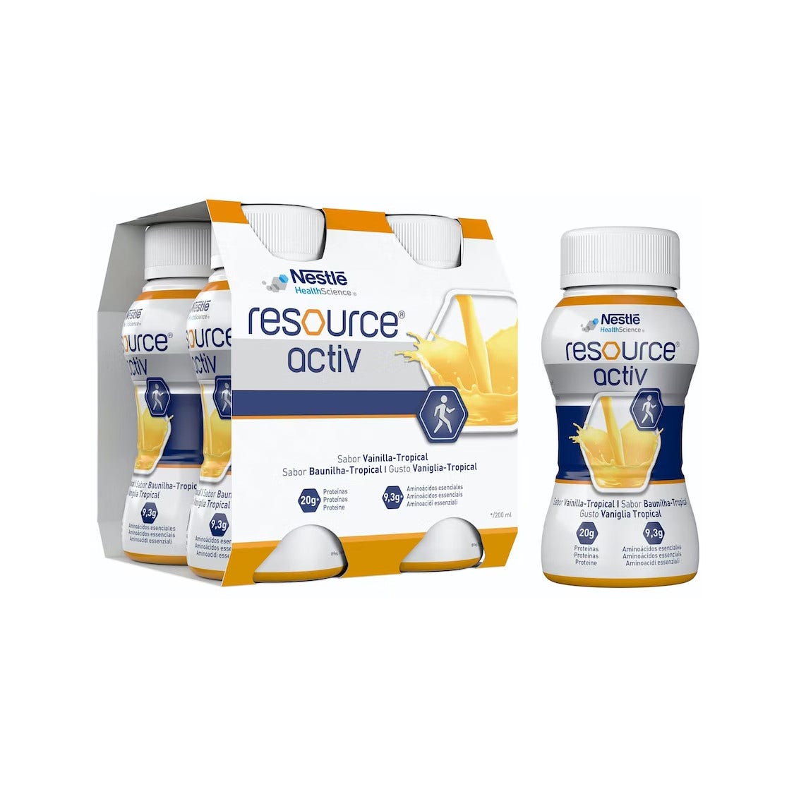 Resource Activ Vaniglia Tropical 4 Bottigliette Da 200ml-2