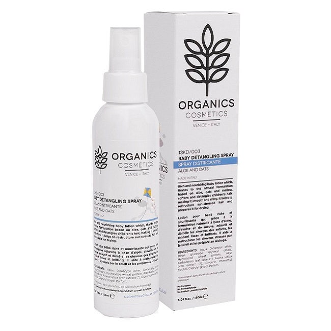 Organics Cosmetics Baby Spray Districante Capelli 150ml-2