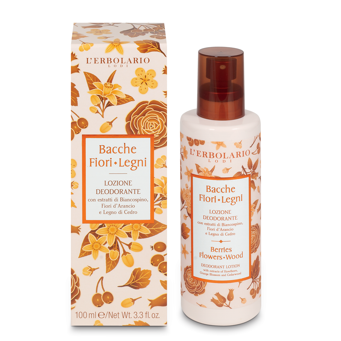 L'Erbolario Bacche Fiori Legni Lozione Deodorante Corpo 100ml-1