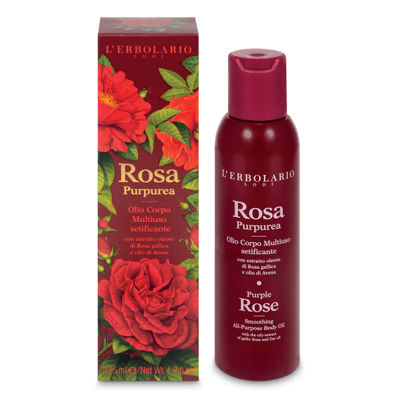 L'Erbolario Olio Corpo Multiuso Setificante Rosa Purpurea 125ml-1