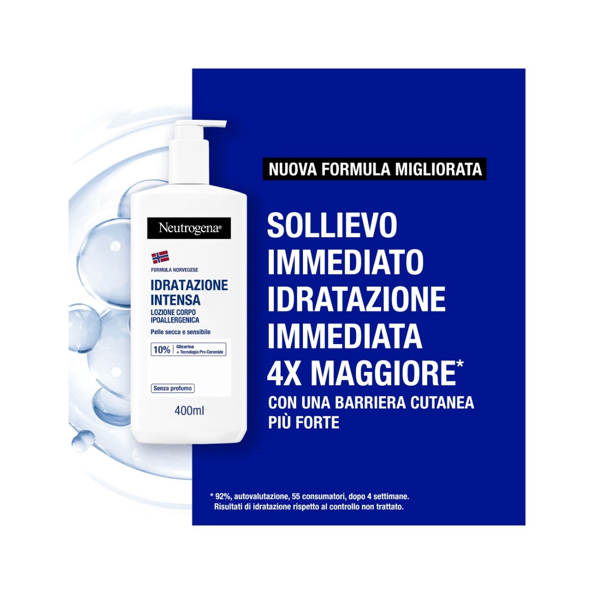 Neutrogena Crema Corpo Idratante Intensa Non profumata per Pelle Secca e Sensibile con Formula Norvegese 400ml-16
