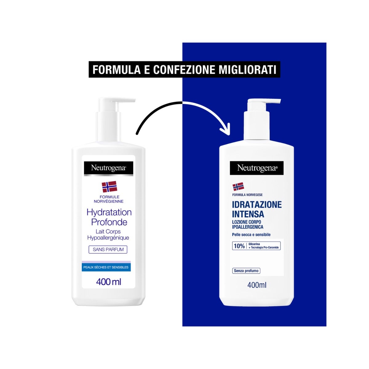 Neutrogena Crema Corpo Idratante Intensa Non profumata per Pelle Secca e Sensibile con Formula Norvegese 400ml-21