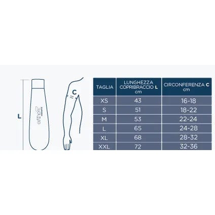 OrthoT Coprigesso Braccio Impermeabile Nero Taglia XS-2