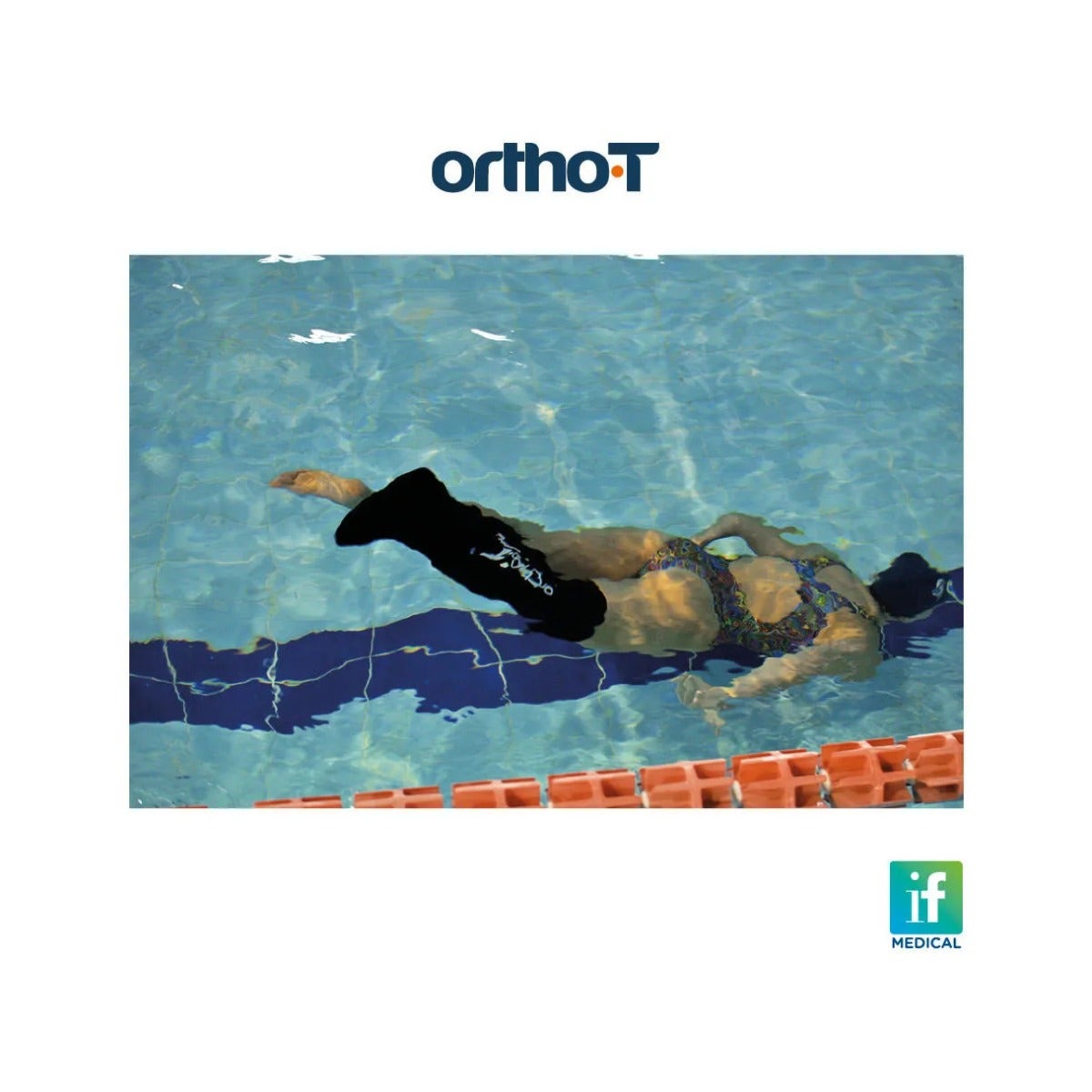 OrthoT Coprigesso Gamba Impermeabile Nero Taglia M-3